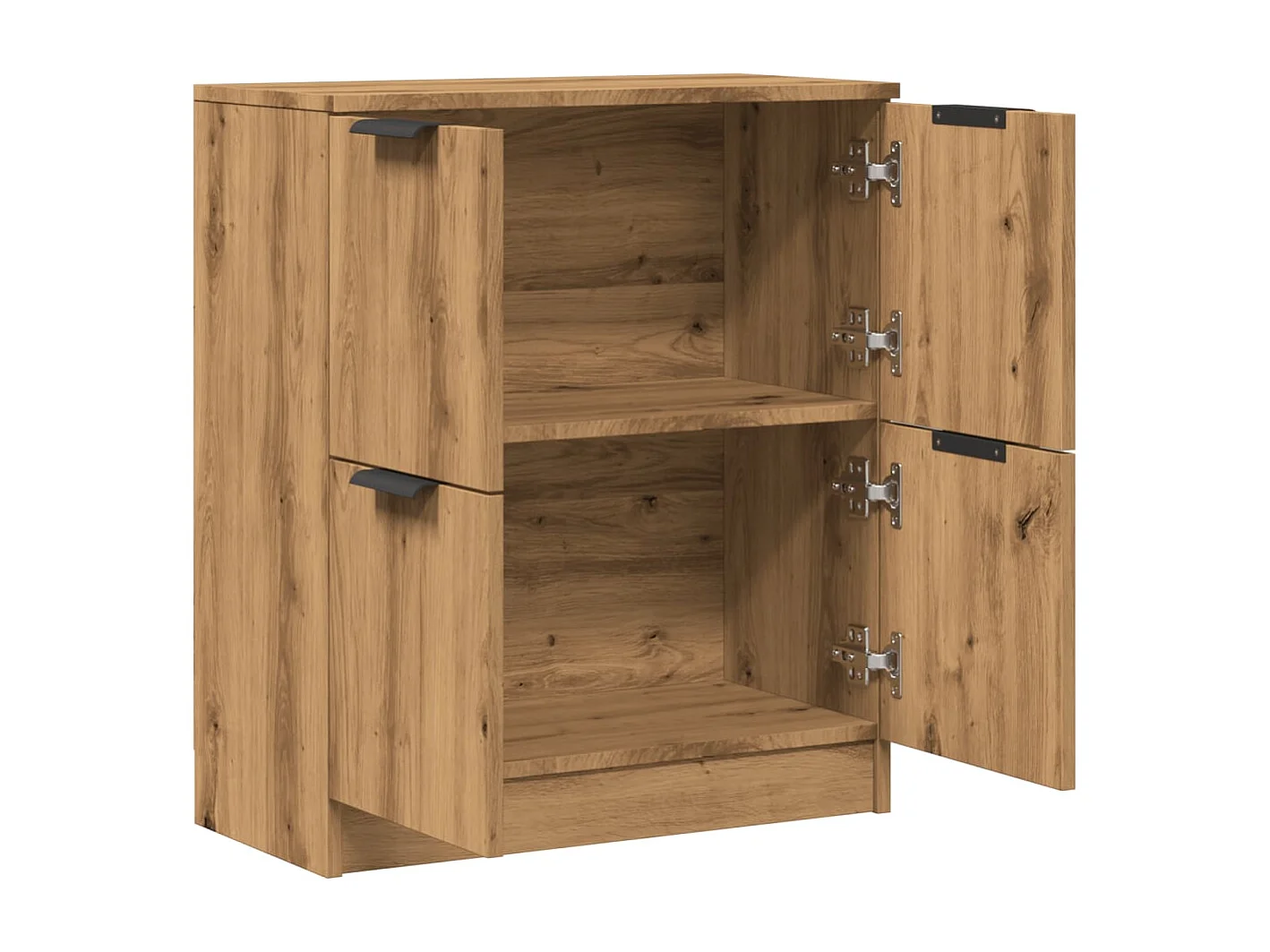 Buffet chêne artisanal 60x30x70 cm bois d'ingénierie