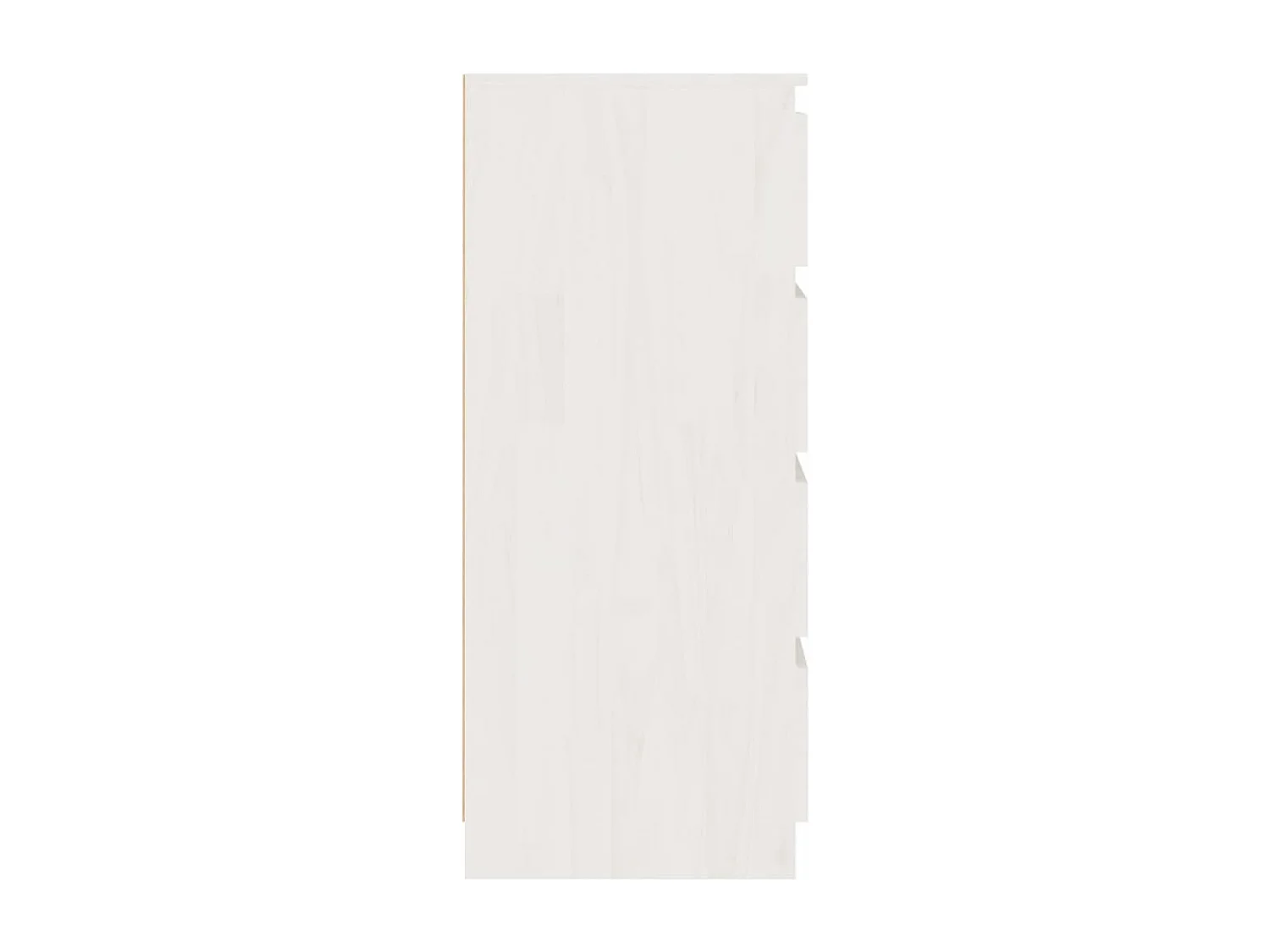 Witte zijkast 60x36x84 cm Massief grenenhout