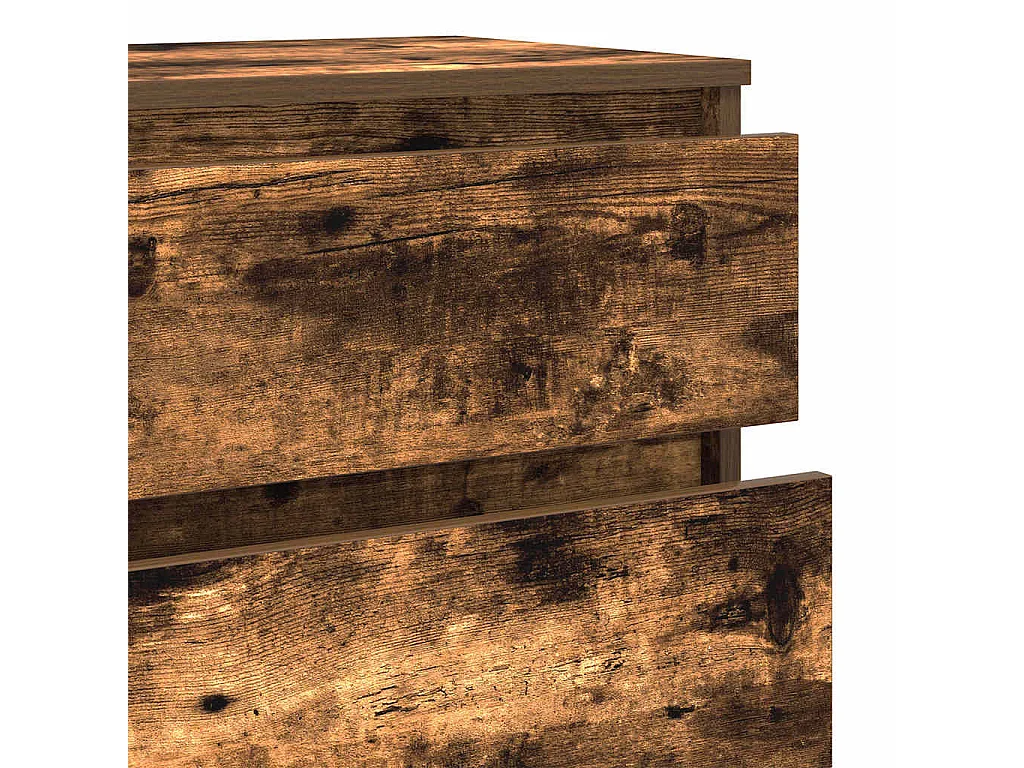 Ladekast Gerookt eikenhout 60x36x103 cm Technisch hout