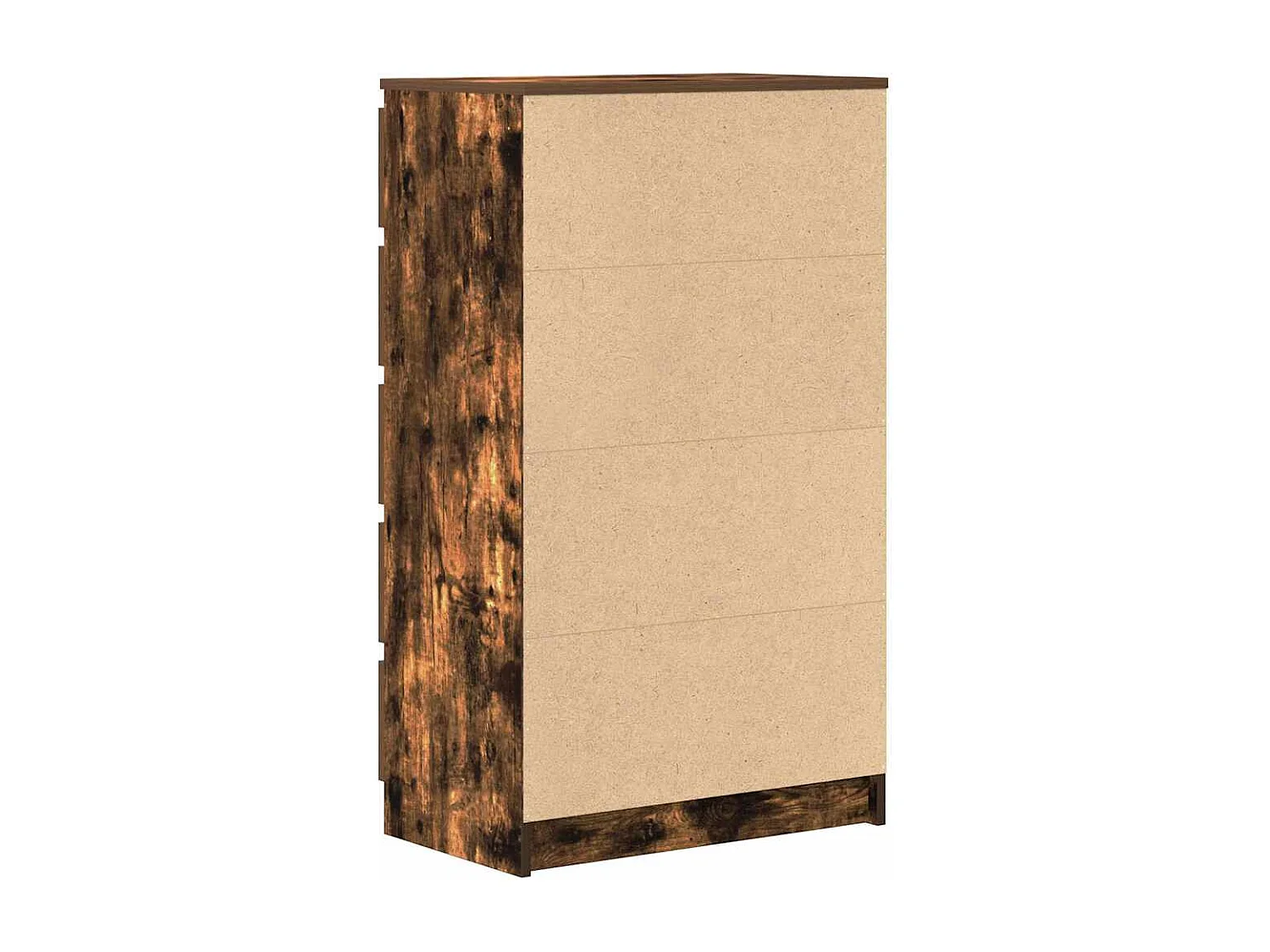 Cassettiera Rovere affumicato 60x36x103 cm Legno composito