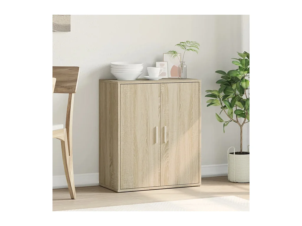 Sideboard aus Sonoma-Eiche, 60 x 31 x 70 cm, Holzwerkstoff