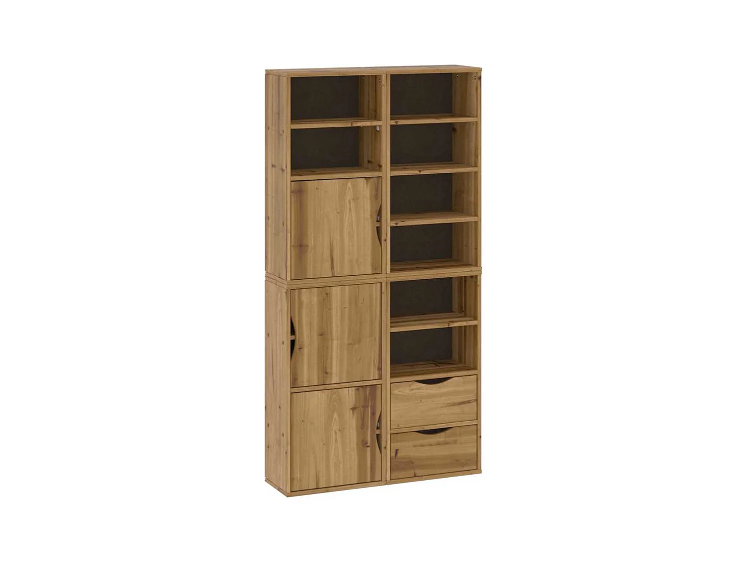 Armoires latérales 4 pcs ODDA 40x24x79 cm bois massif pin