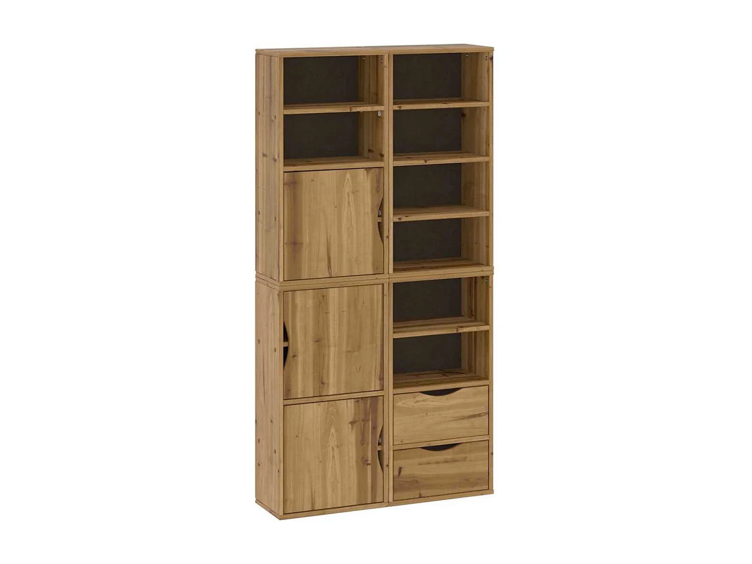 Armoires latérales 4 pcs ODDA 40x24x79 cm bois massif pin