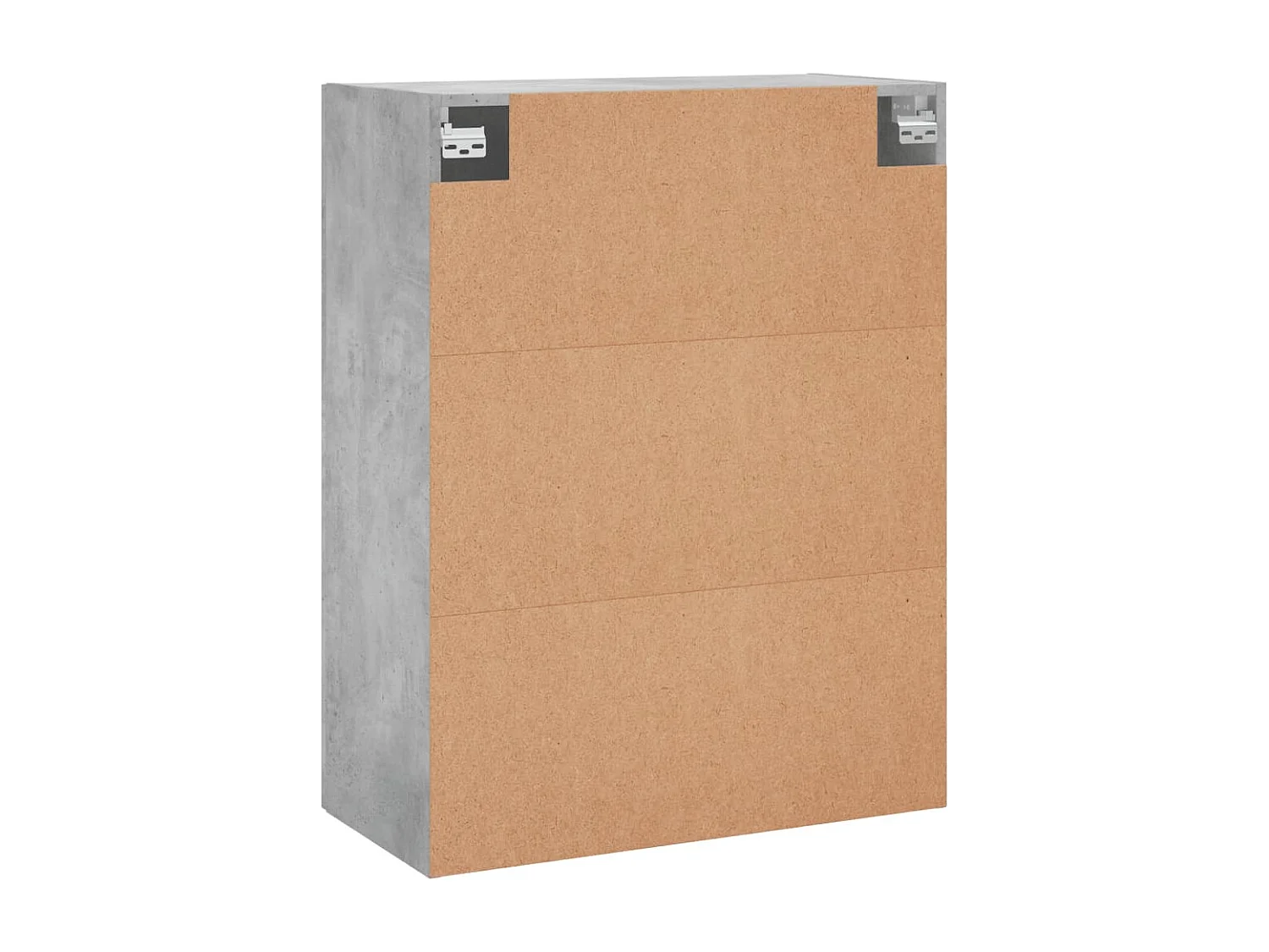 Wandkasten 2 stuks betongrijs 69,5x34x90 cm