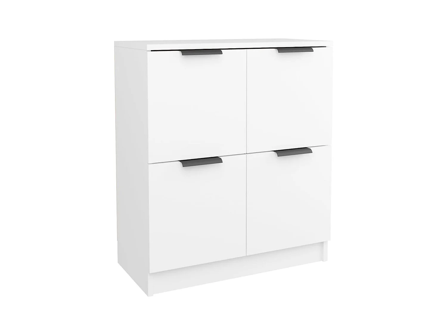 Buffets 2 pcs blanc 60x30x70 cm Bois d'ingénierie