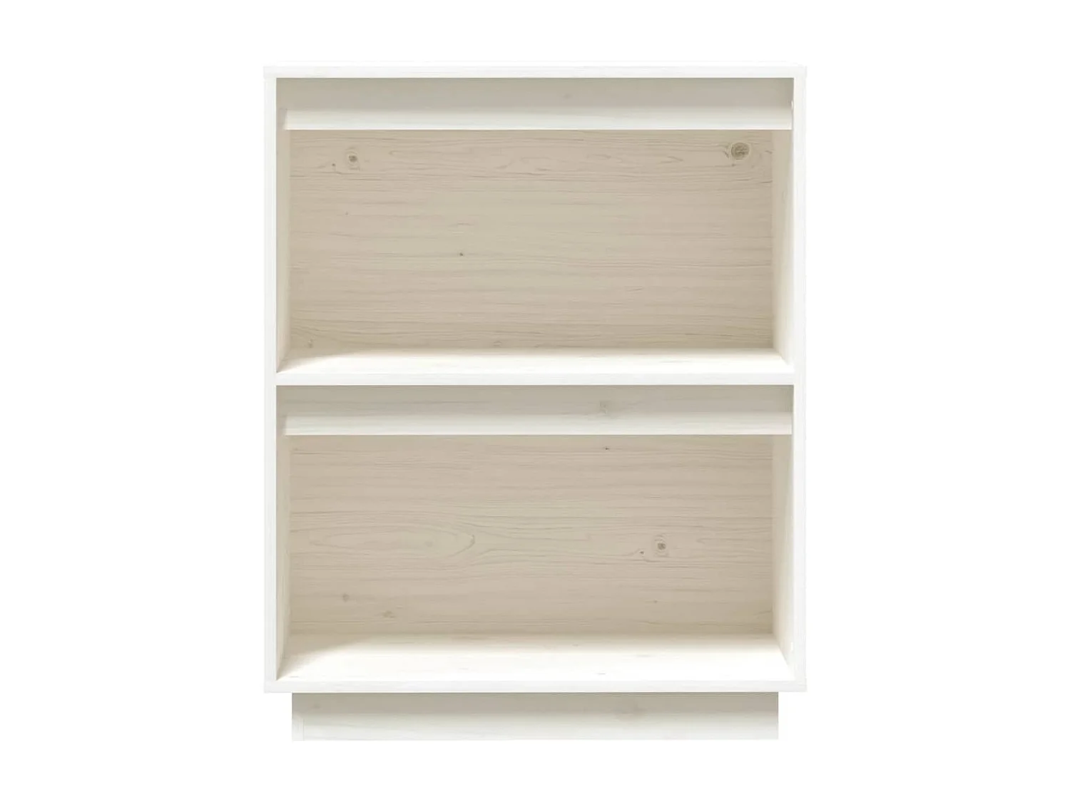 Armoire console Blanc 60x34x75 cm Bois de pin solide