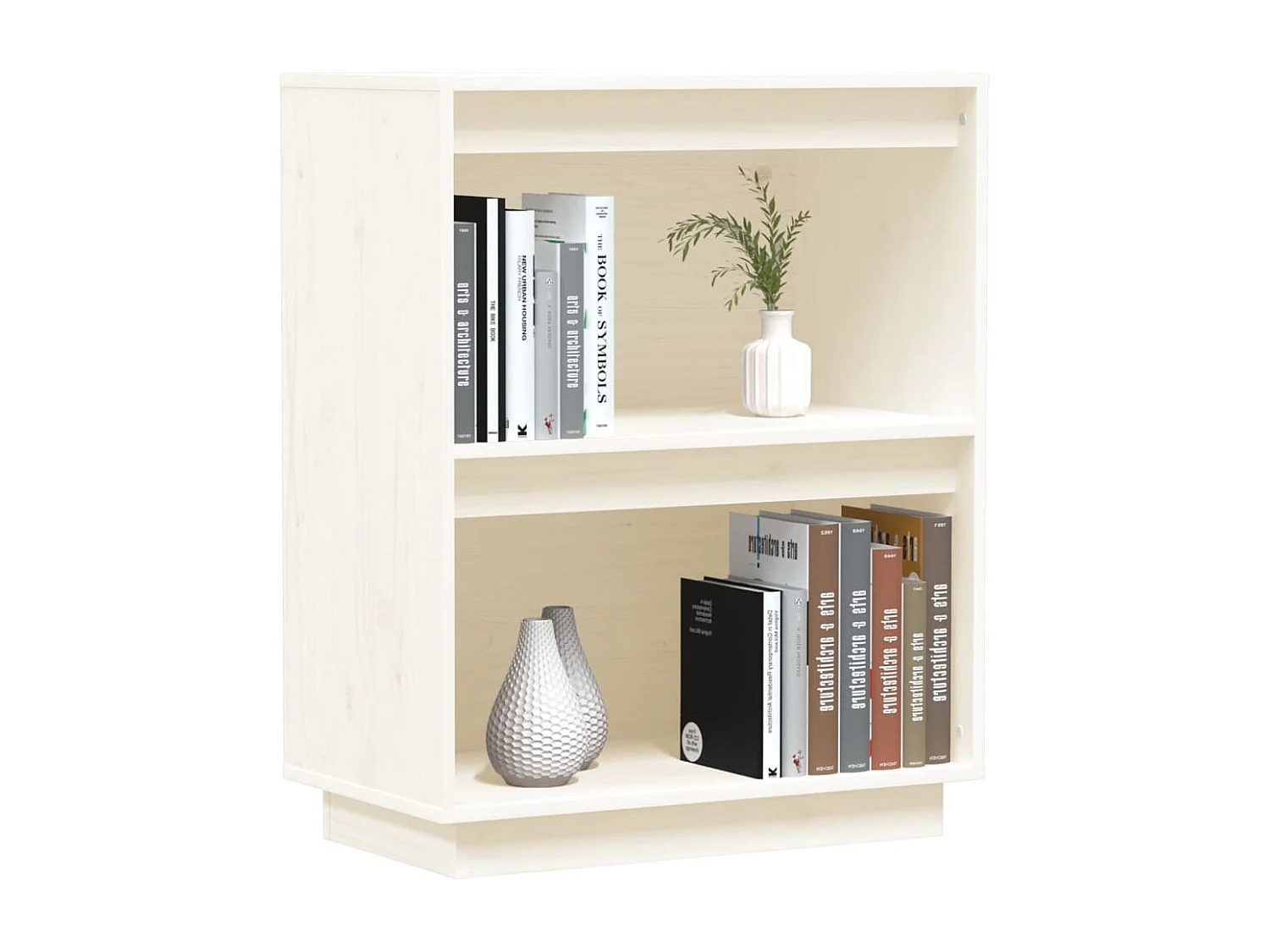 Armoire console Blanc 60x34x75 cm Bois de pin solide