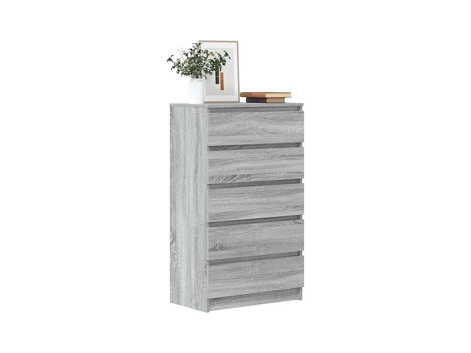 Commode Sonoma gris 60x36x103 cm Bois d'ingénierie