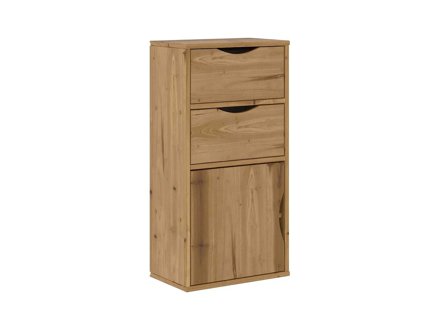 Armoire latérale avec tiroirs ODDA 40x24x79 cm bois massif pin