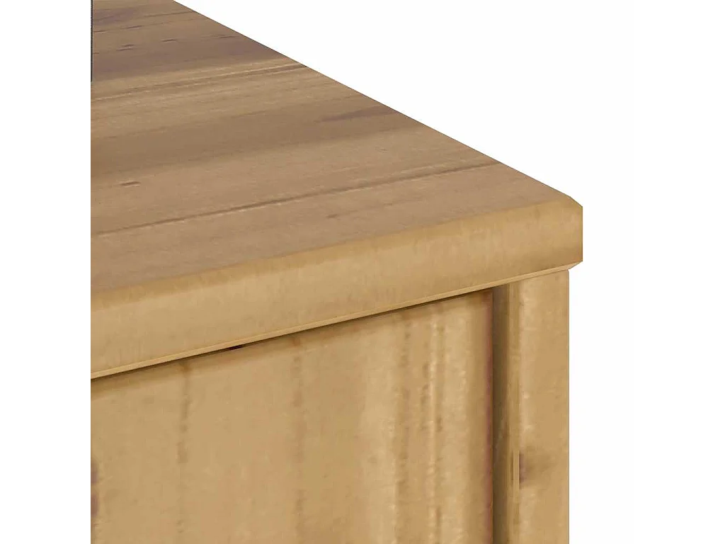 Mobiletto laterale con cassetti ODDA 40x24x79 cm in legno massello di pino