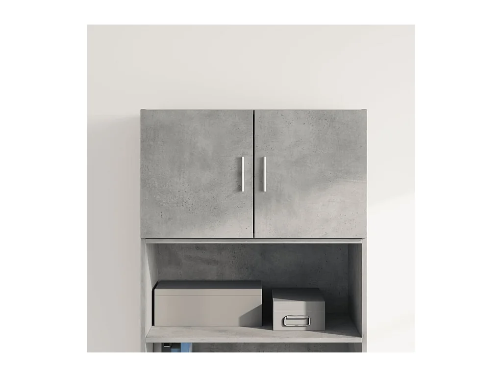 Armoire murale gris béton 70x42,5x40 cm bois d'ingénierie