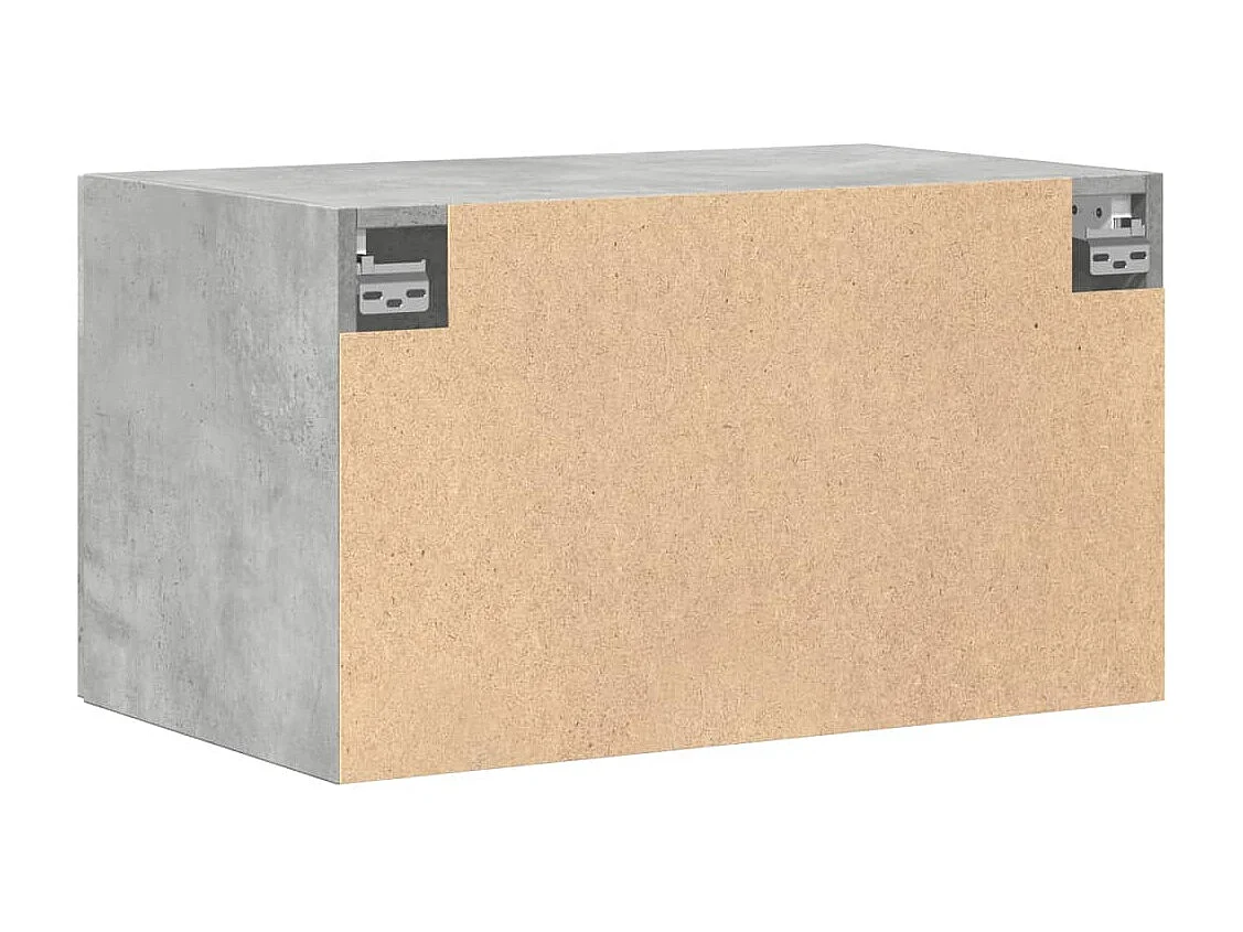 Armoire murale gris béton 70x42,5x40 cm bois d'ingénierie