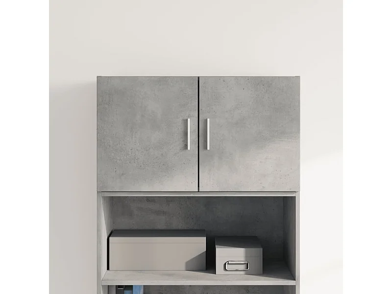 Armoire murale gris béton 70x42,5x40 cm bois d'ingénierie