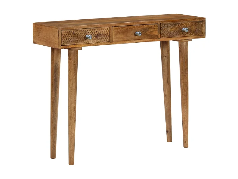 Table console Bois de manguier massif 102x30x79 cm