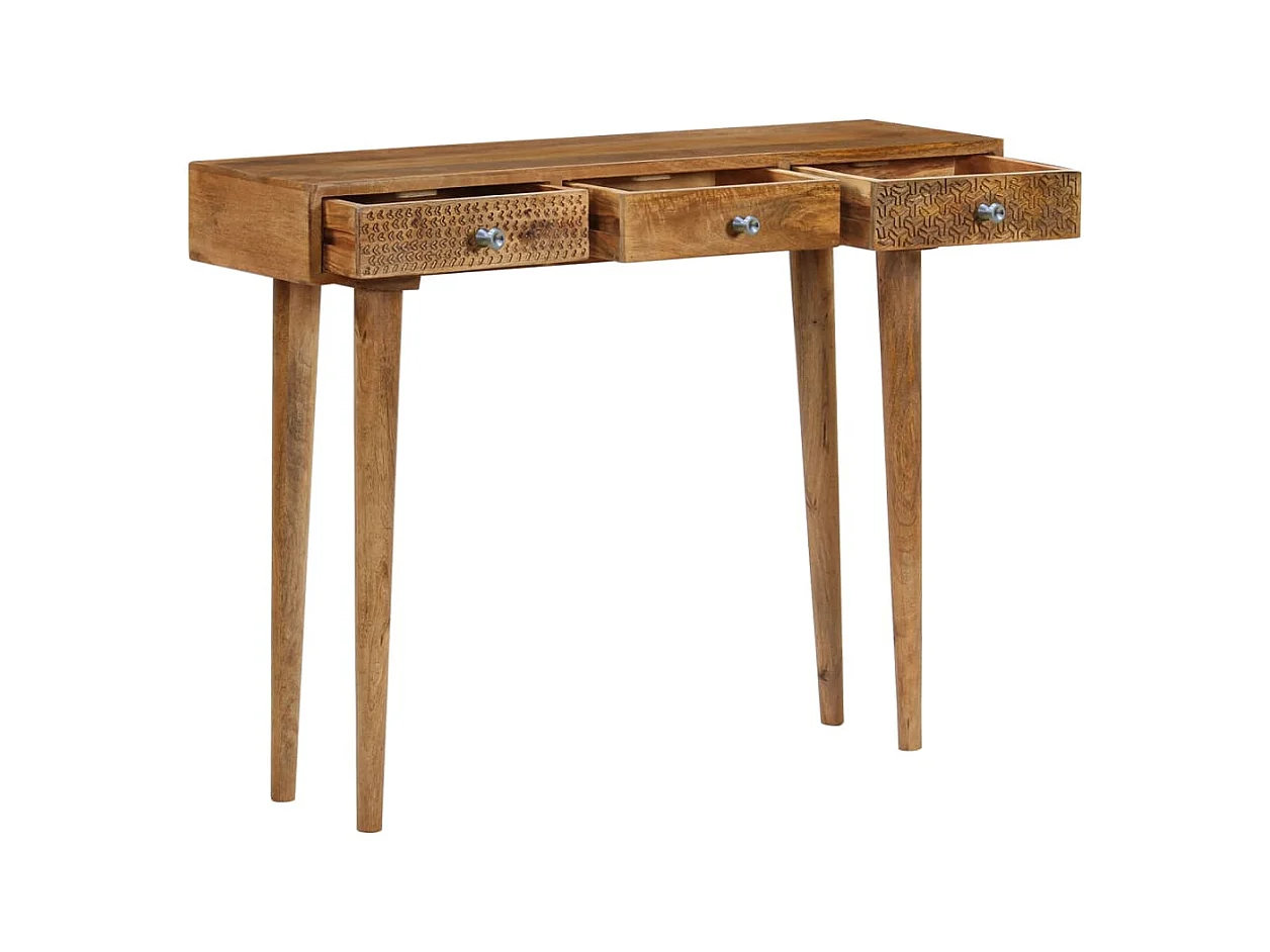 Table console Bois de manguier massif 102x30x79 cm