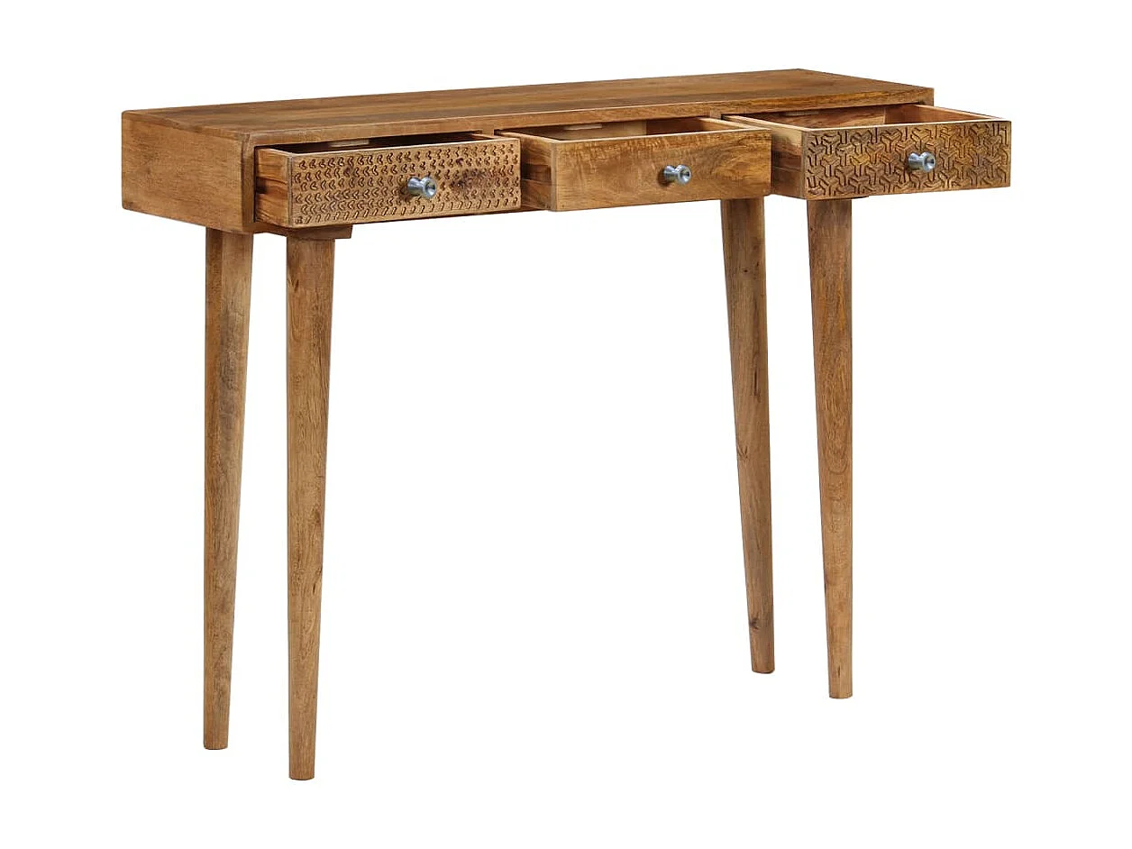Table console Bois de manguier massif 102x30x79 cm