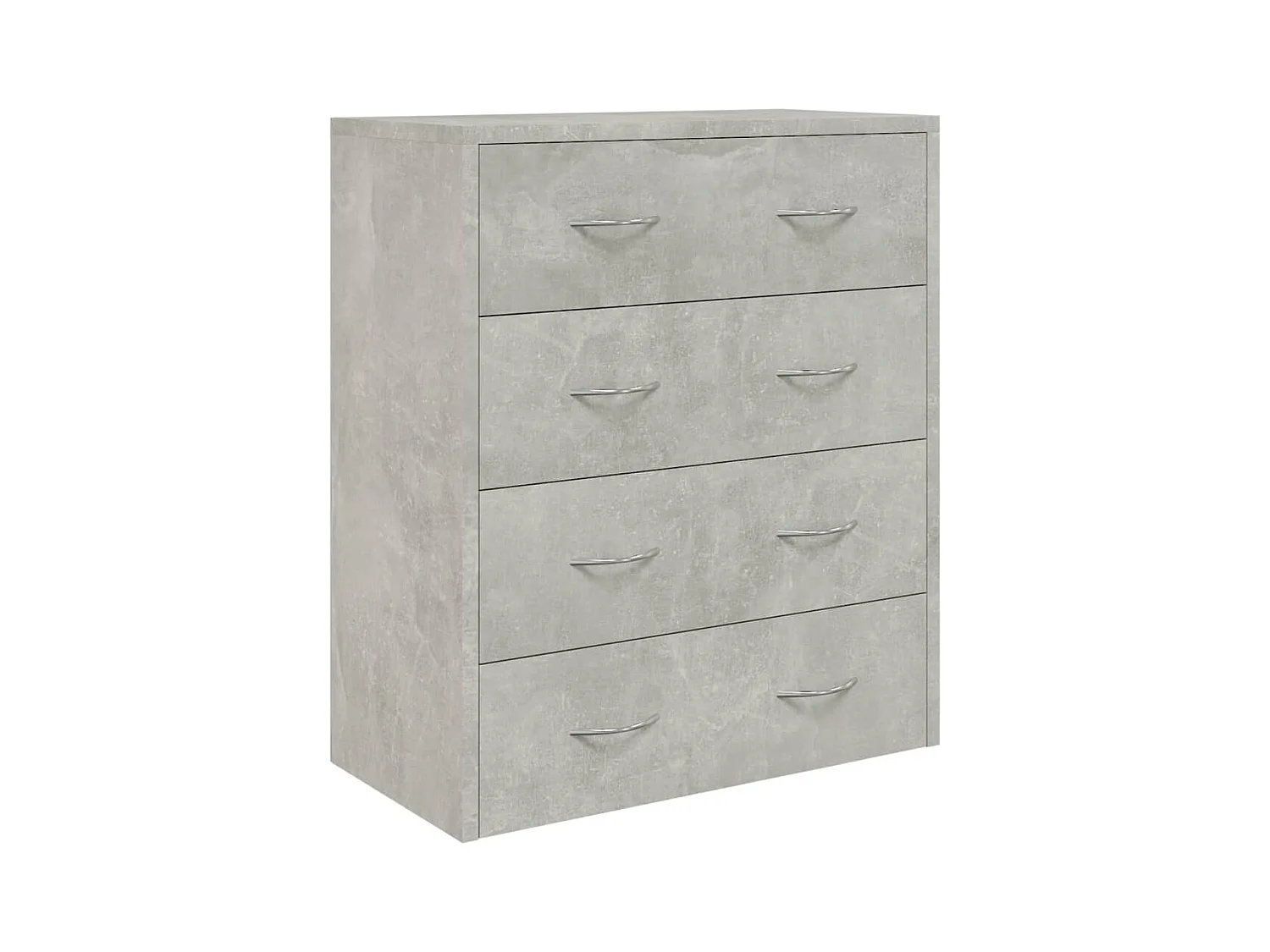 Buffet avec 4 tiroirs 60x30,5x71 cm Gris béton