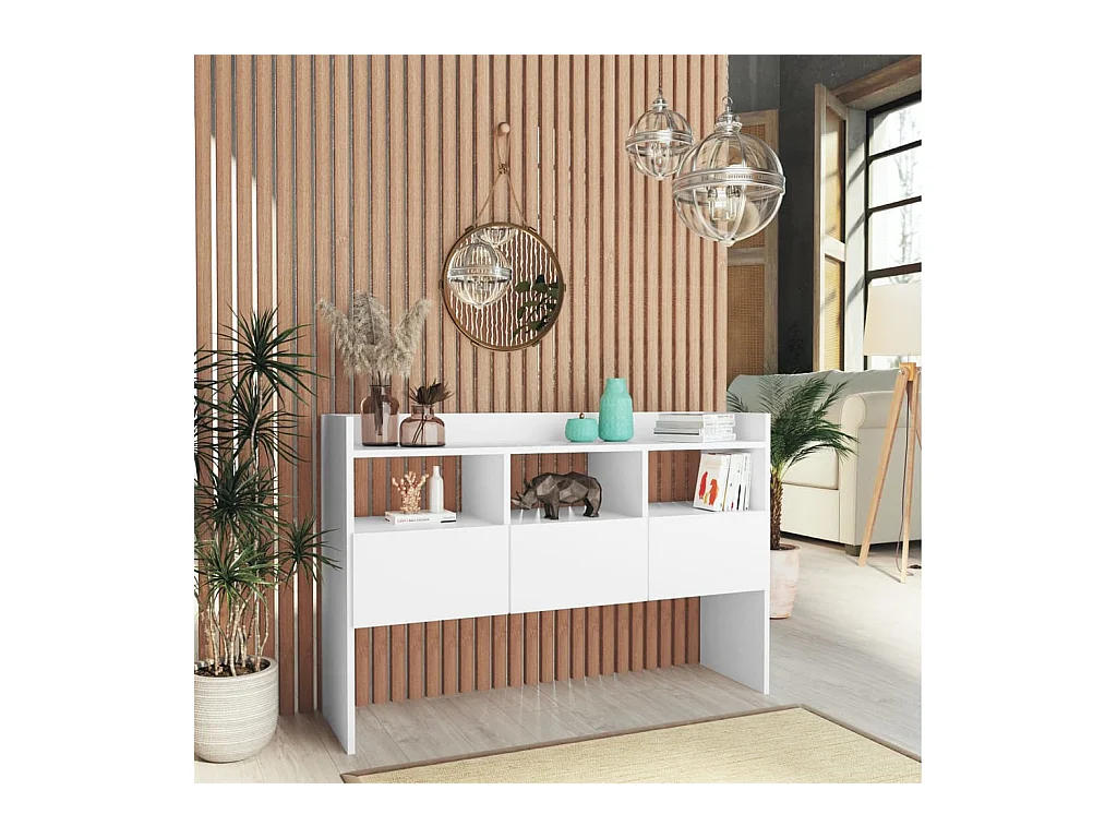 Buffet Blanc 105x30x70 cm Bois d’ingénierie