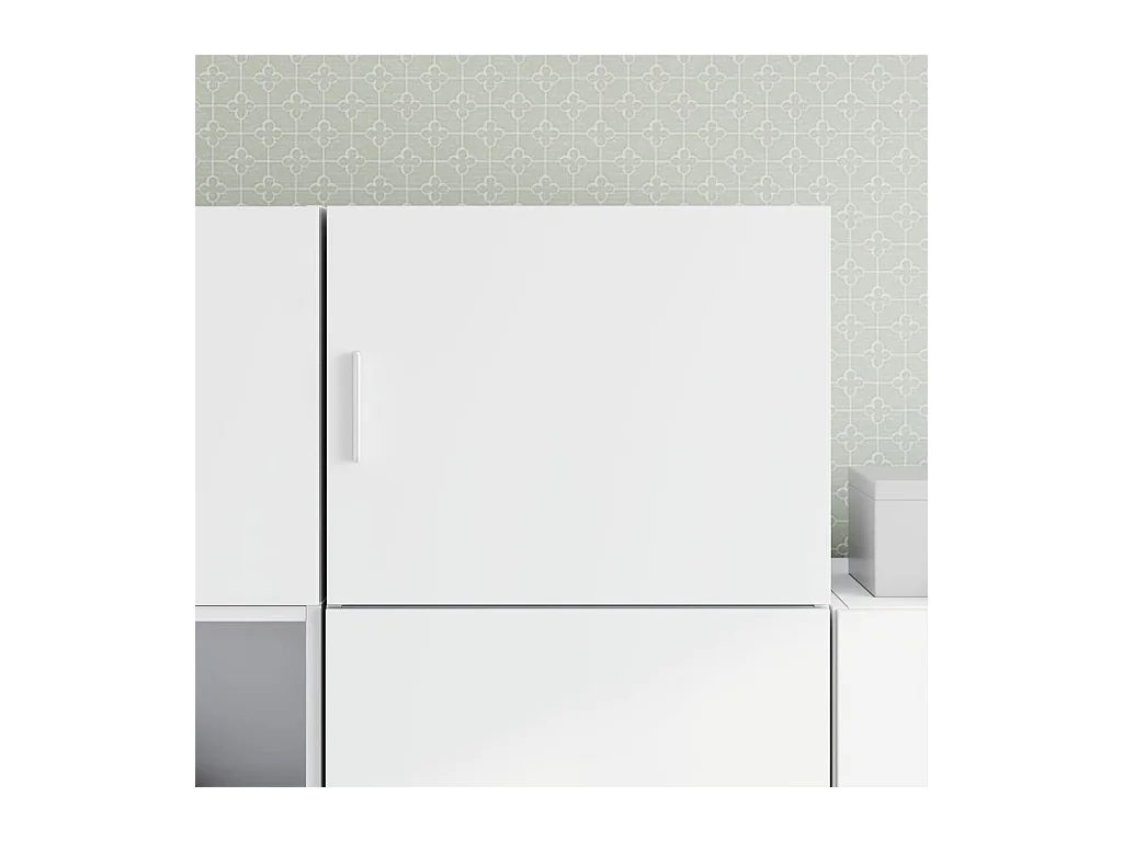 Witte wandkast 50x42,5x40 cm bewerkt hout