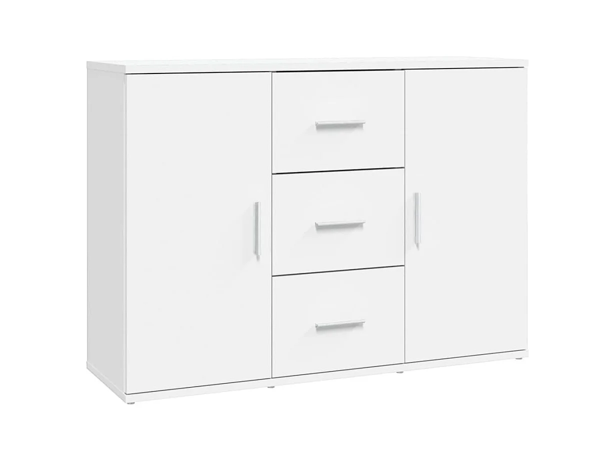 Buffet blanc 91x29,5x65 cm bois d'ingénierie