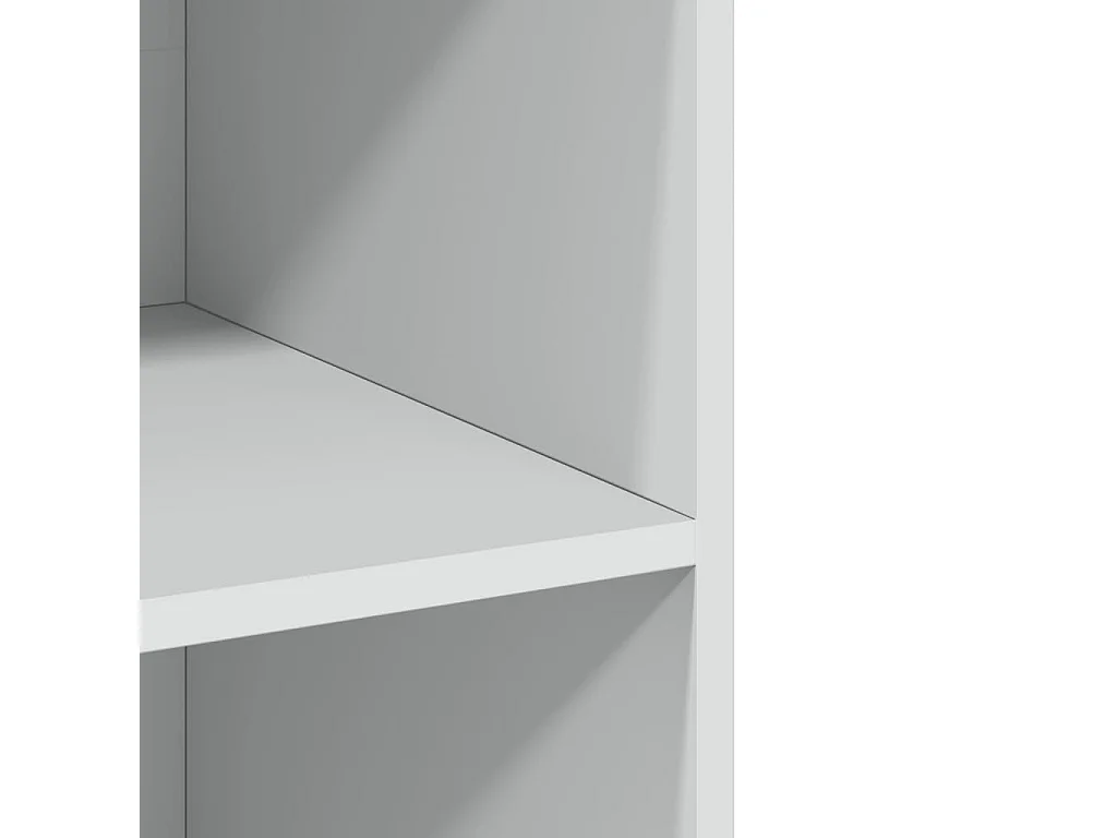 Credenza alta bianca 70x41x185 cm in legno ingegnerizzato