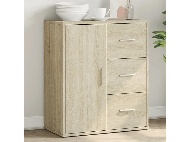 Buffet chêne sonoma 60x31x70 cm bois d'ingénierie