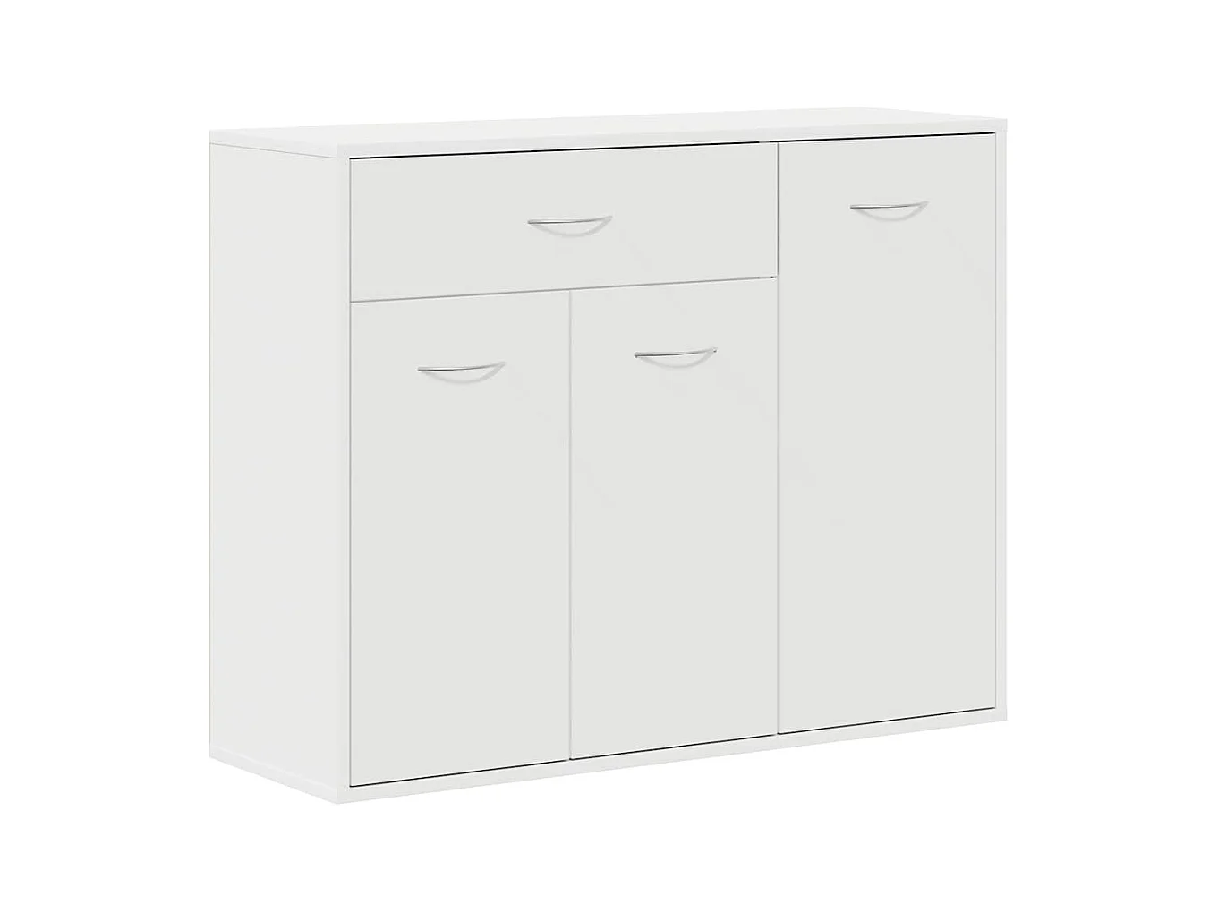 Buffet Blanc 88x30x70 cm Bois d'ingénierie