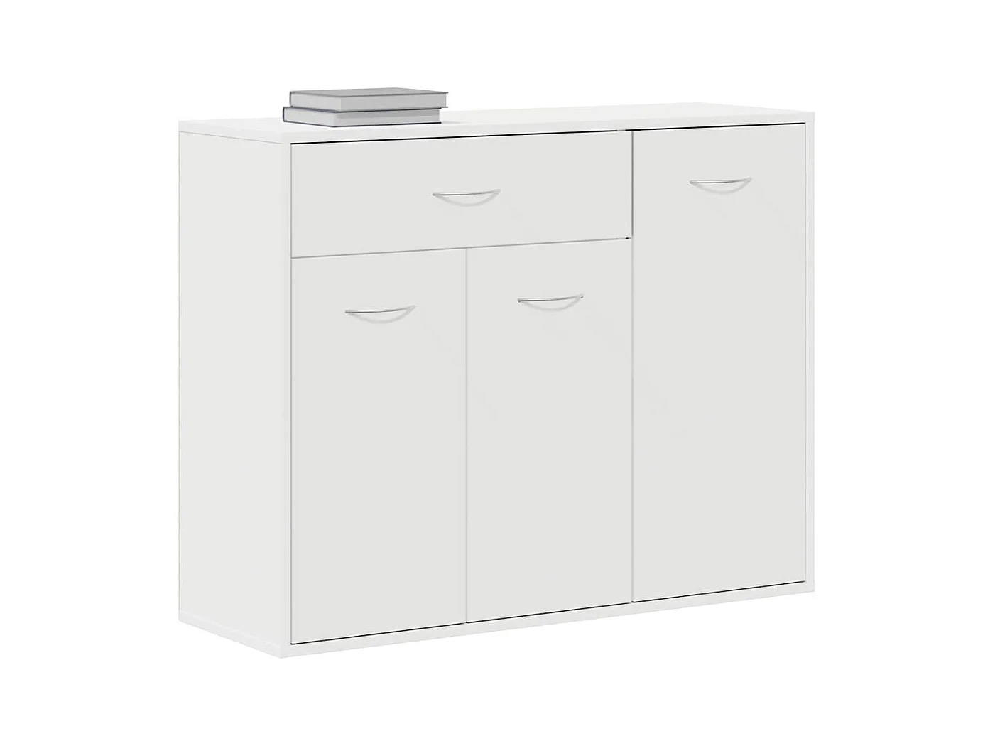 Buffet Blanc 88x30x70 cm Bois d'ingénierie