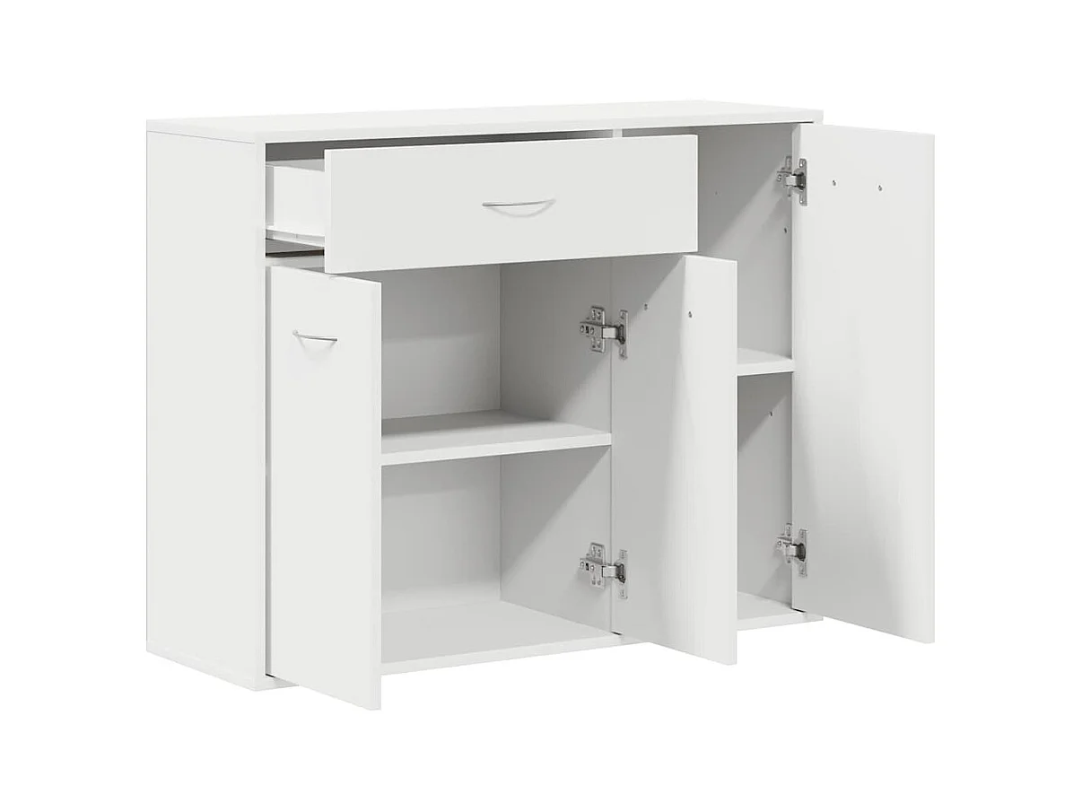 Buffet Blanc 88x30x70 cm Bois d'ingénierie