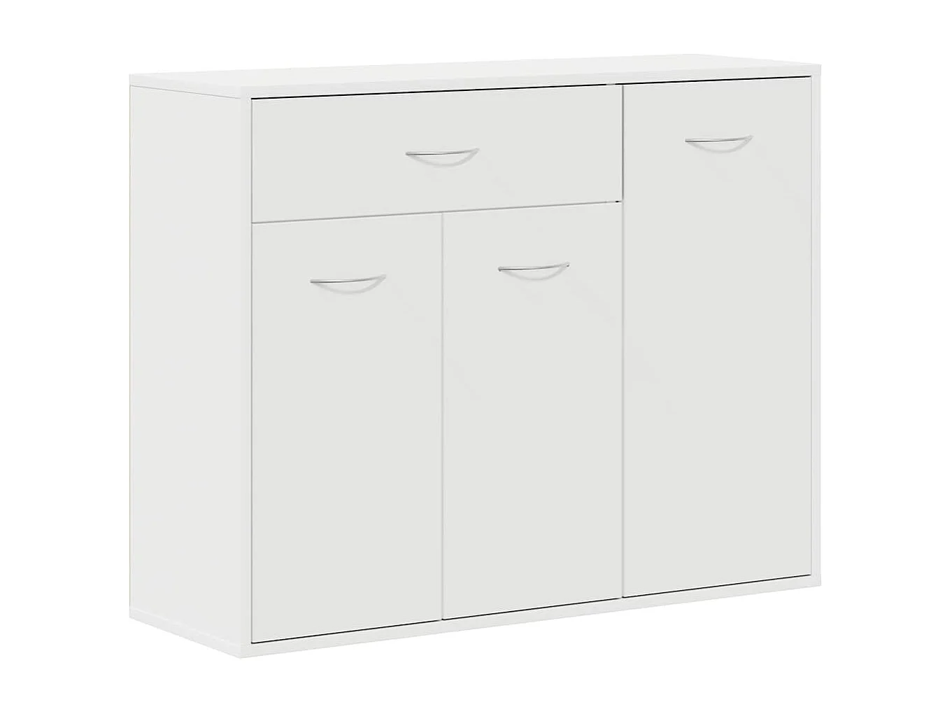 Buffet Blanc 88x30x70 cm Bois d'ingénierie