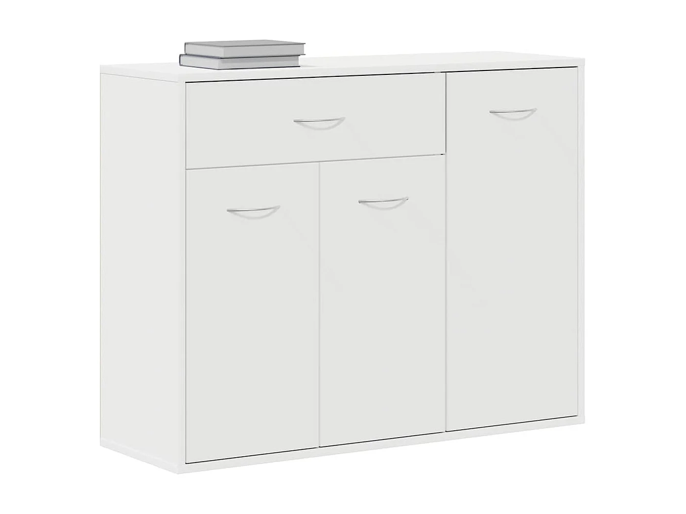 Buffet Blanc 88x30x70 cm Bois d'ingénierie