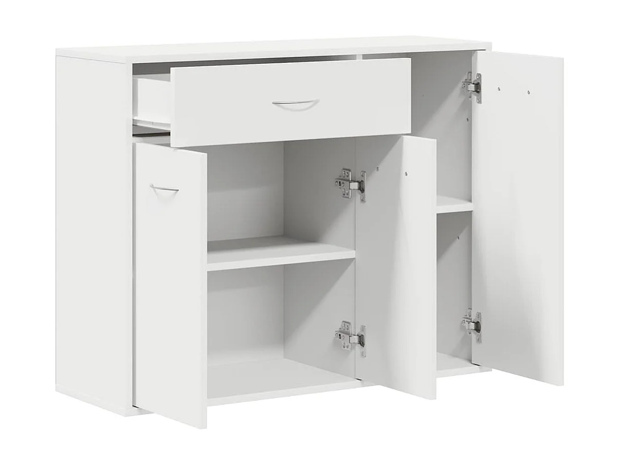 Buffet Blanc 88x30x70 cm Bois d'ingénierie