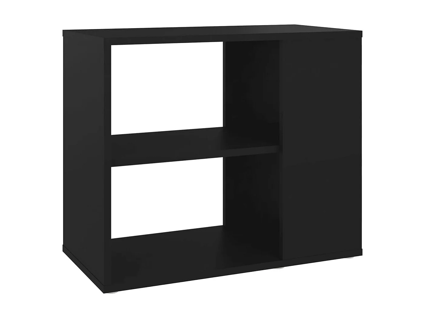 Armoire latérale Noir 60x30x50 cm Bois d’ingénierie