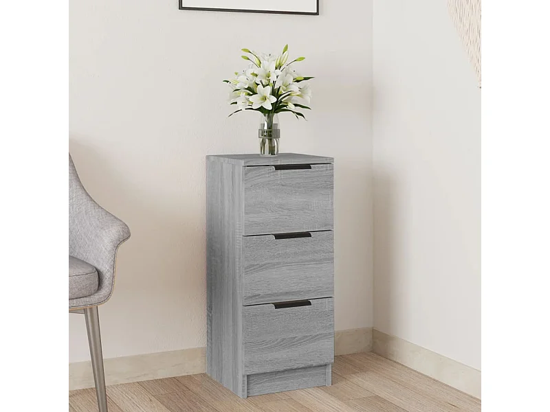 Buffet Sonoma gris 30x30x70 cm Bois d'ingénierie