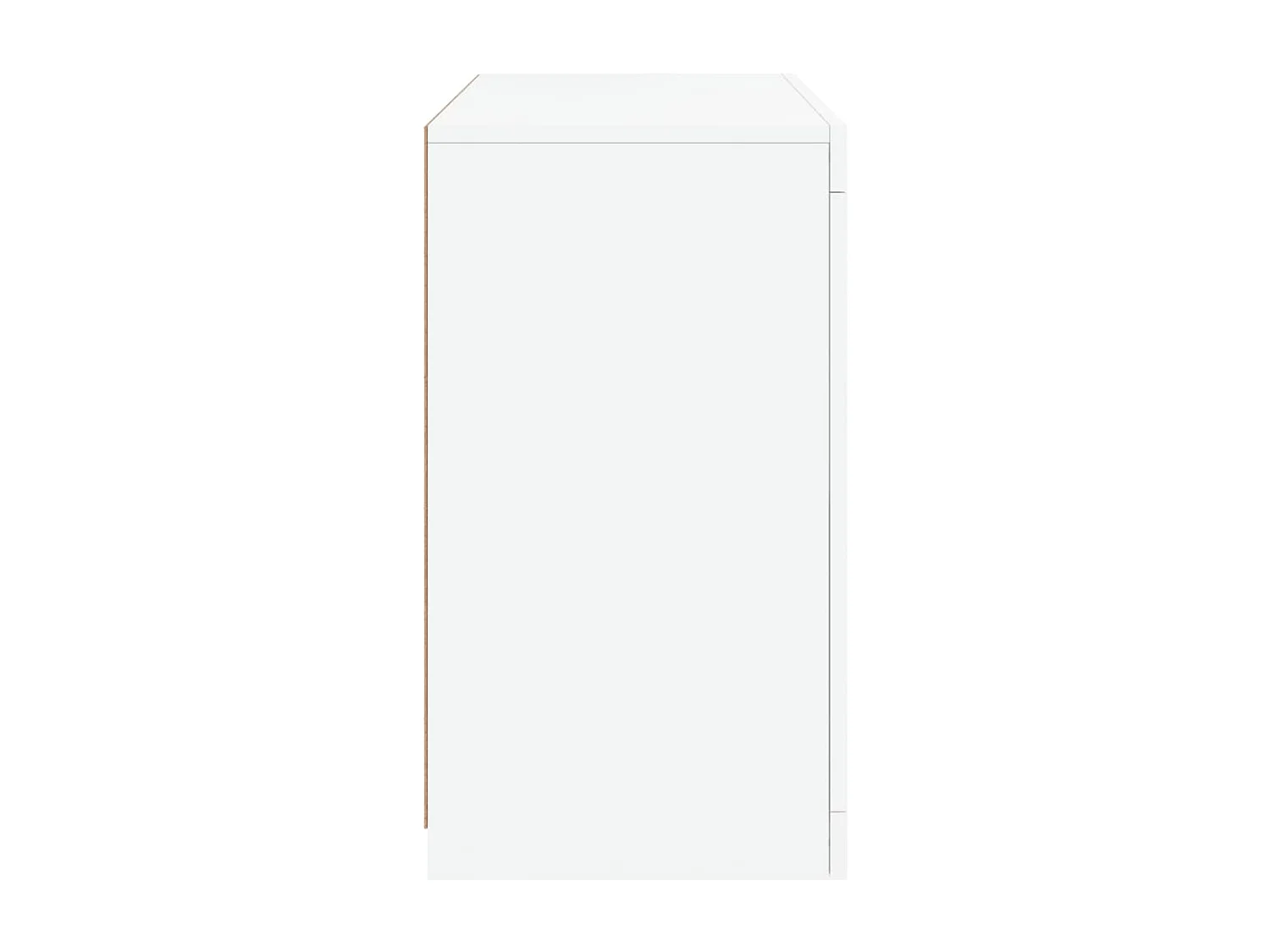 Buffet avec lumières LED blanc 60,5x37x67 cm