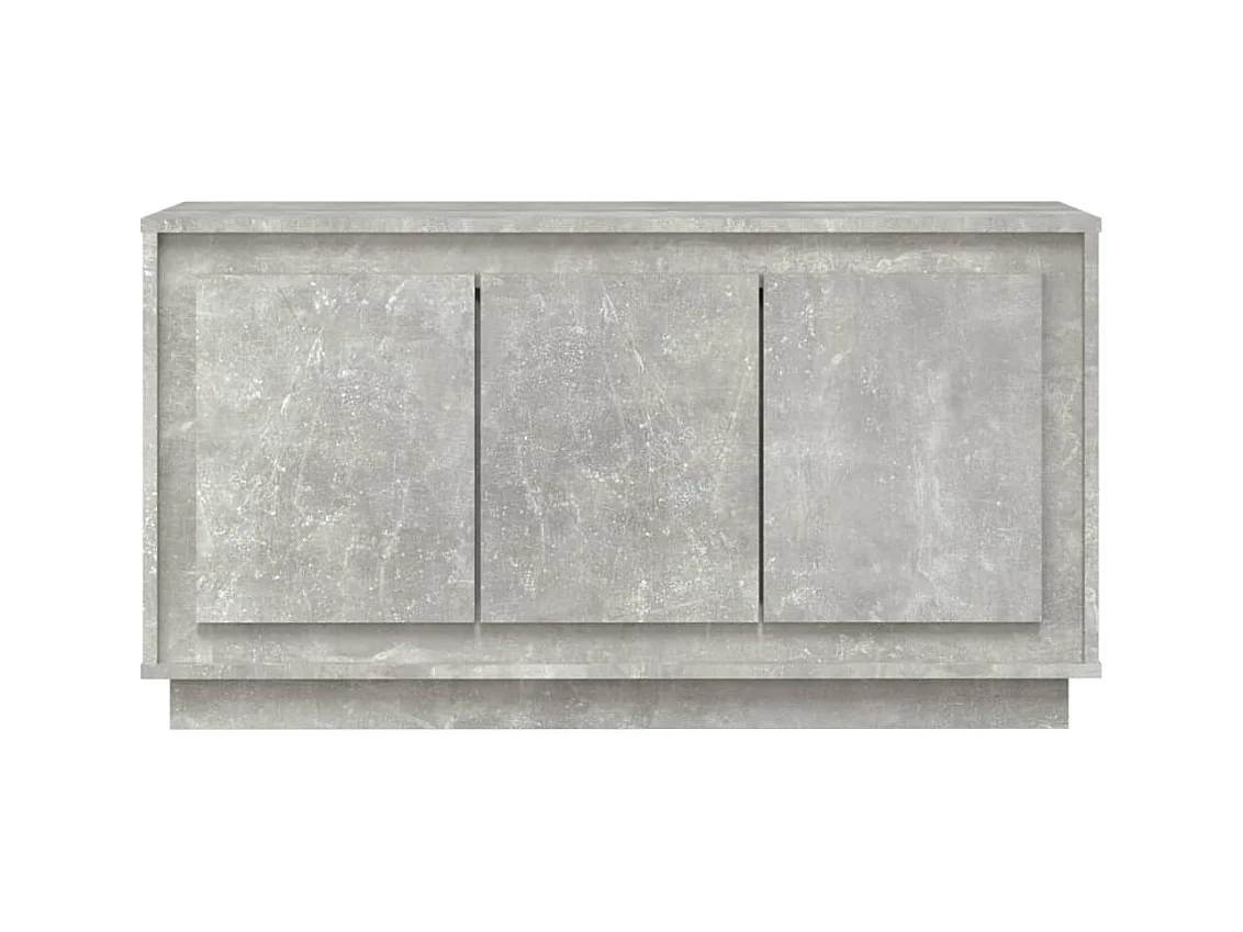 Buffet gris béton 102x35x55 cm bois d'ingénierie