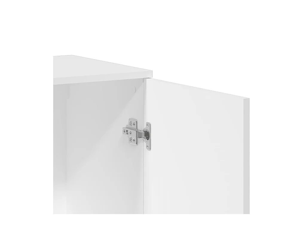 Buffet blanc 79x38x80 cm bois d’ingénierie