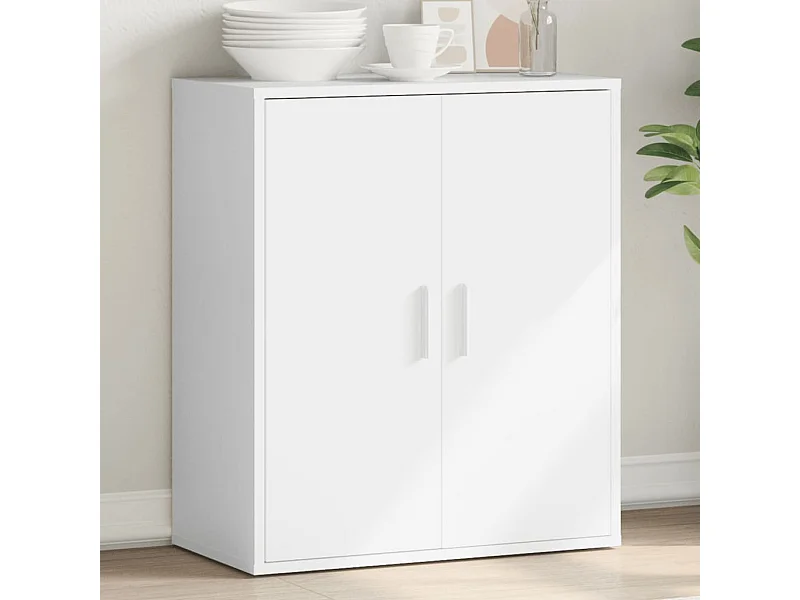 Buffet blanc 79x38x80 cm bois d’ingénierie