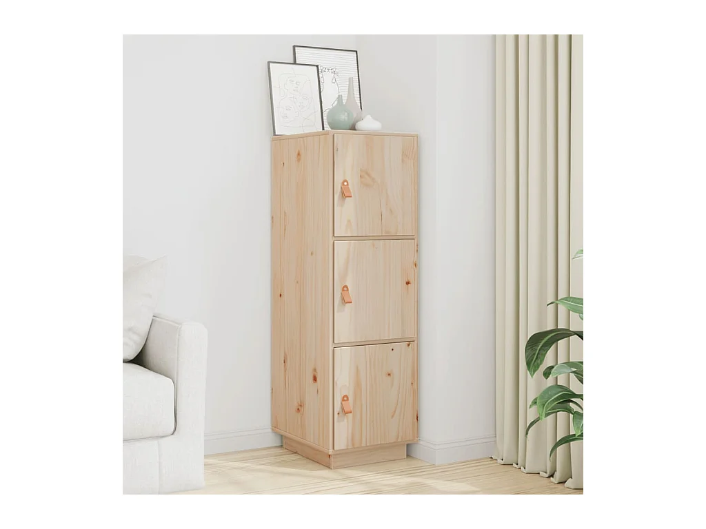 Buffet haut 34x40x108,5 cm Bois massif de pin