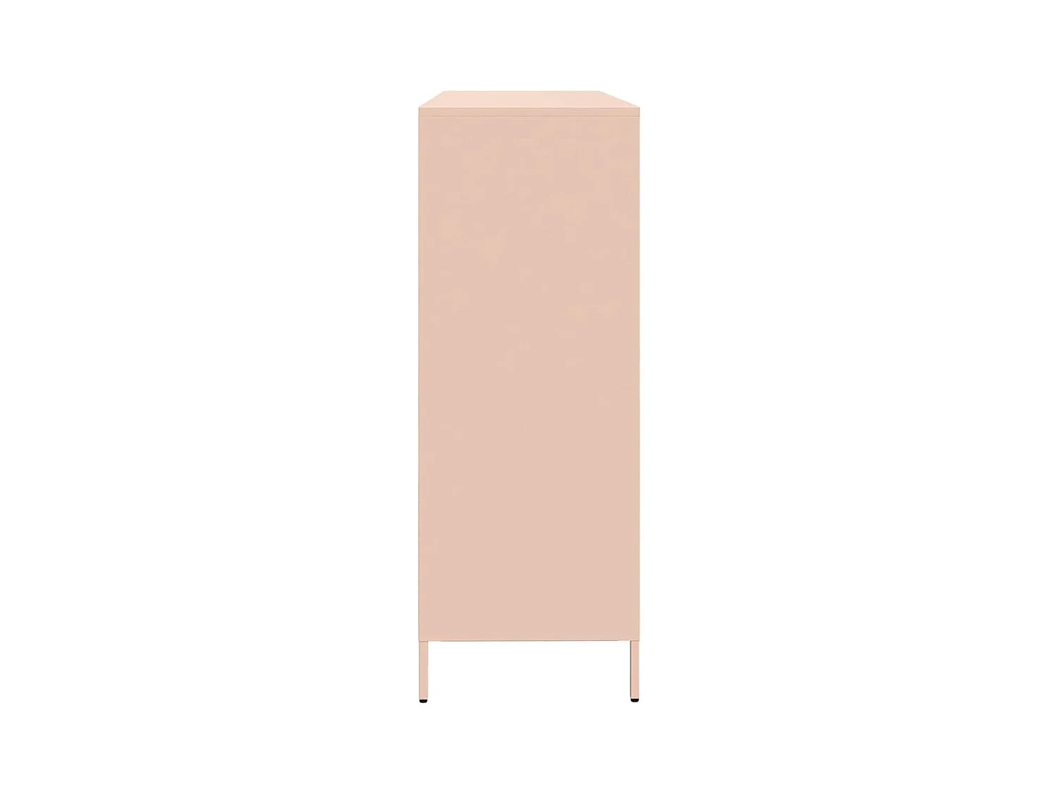 Buffet rose 135x39x103,5 cm acier laminé à froid