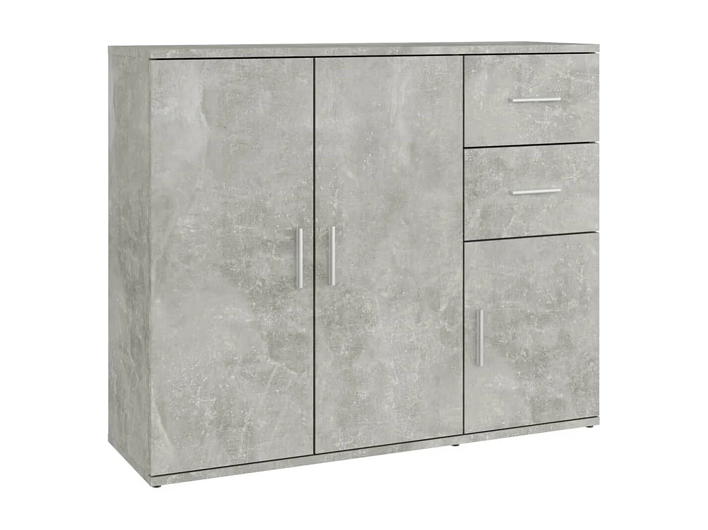 Buffet Gris béton 91x29,5x75 cm Bois d'ingénierie