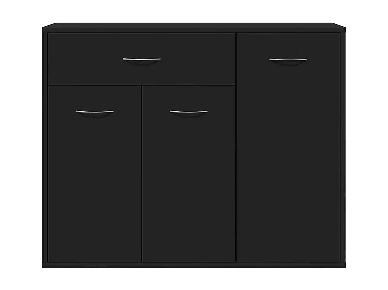 Buffet Noir 88x30x70 cm Bois d'ingénierie