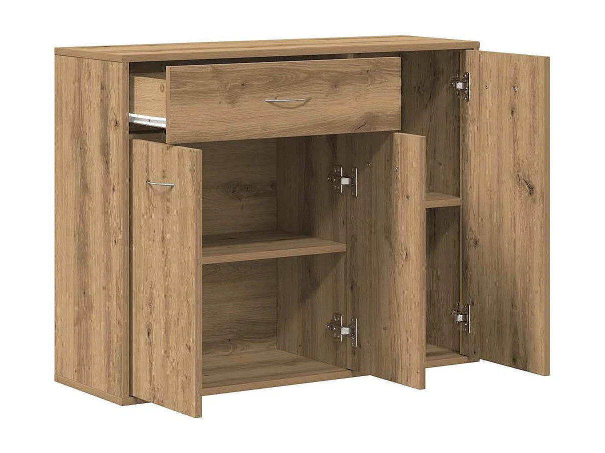 Credenza artigianale in rovere 88x30x70 cm in legno ingegnerizzato