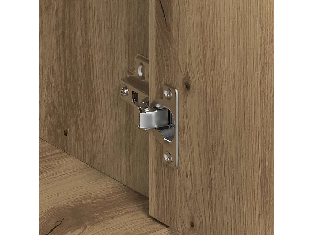 Credenza artigianale in rovere 88x30x70 cm in legno ingegnerizzato