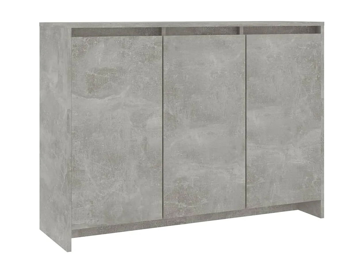 Buffet Gris béton 102x33x75 cm Bois d'ingénierie