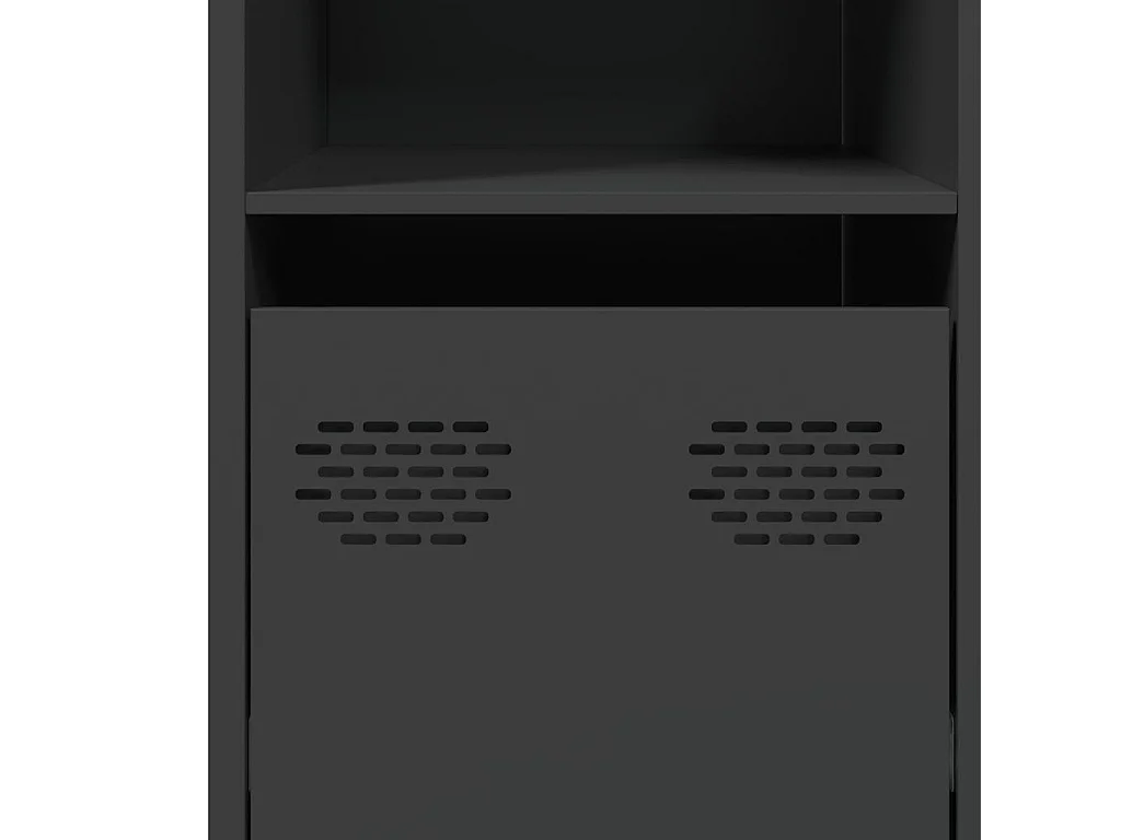 Buffet noir 135x39x73,5 cm acier laminé à froid