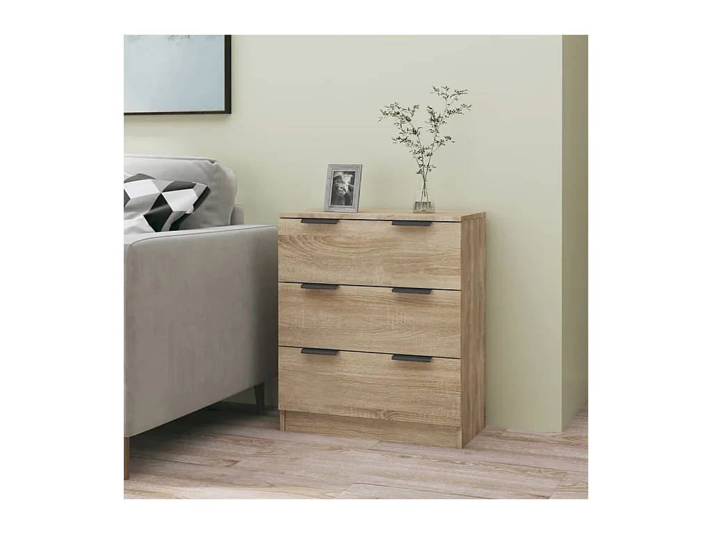 Buffet Chêne sonoma 60x30x70 cm Bois d'ingénierie