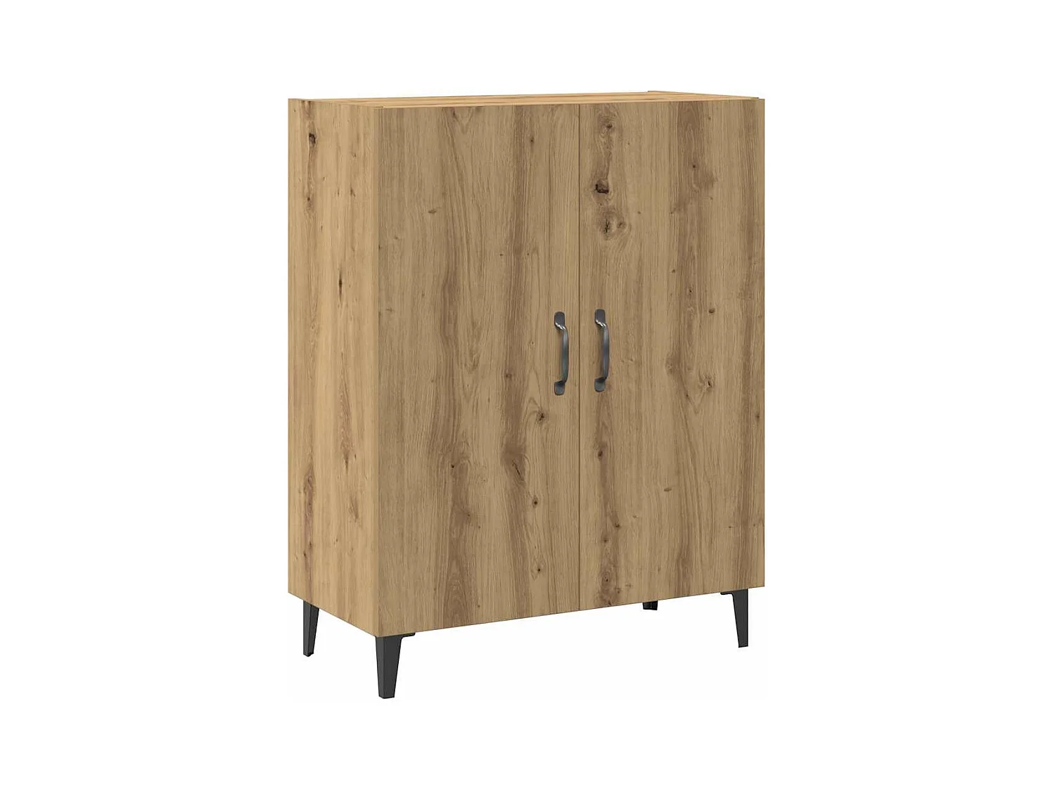 Buffet avec armoire murale chêne artisanal bois d'ingénierie