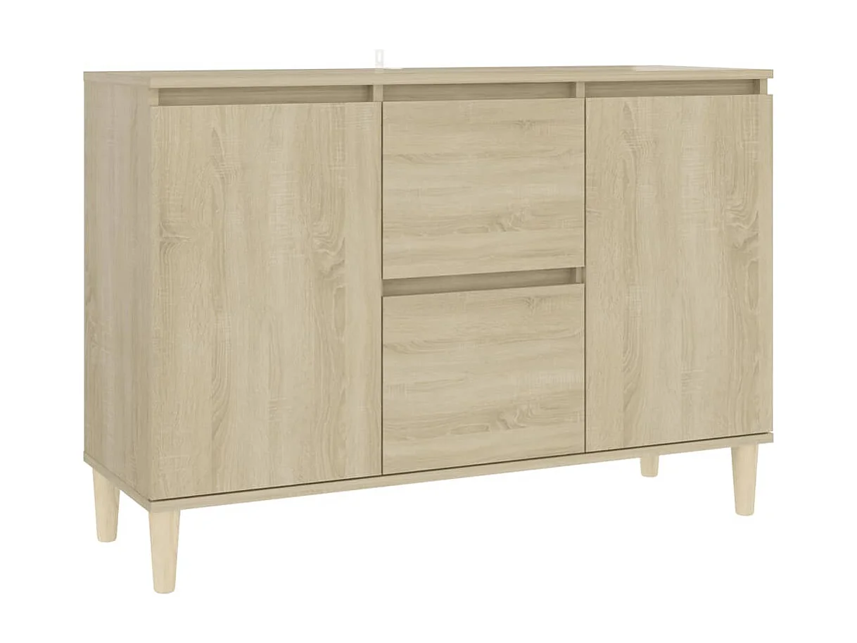 Buffet chêne sonoma 101x35x70 cm bois d'ingénierie
