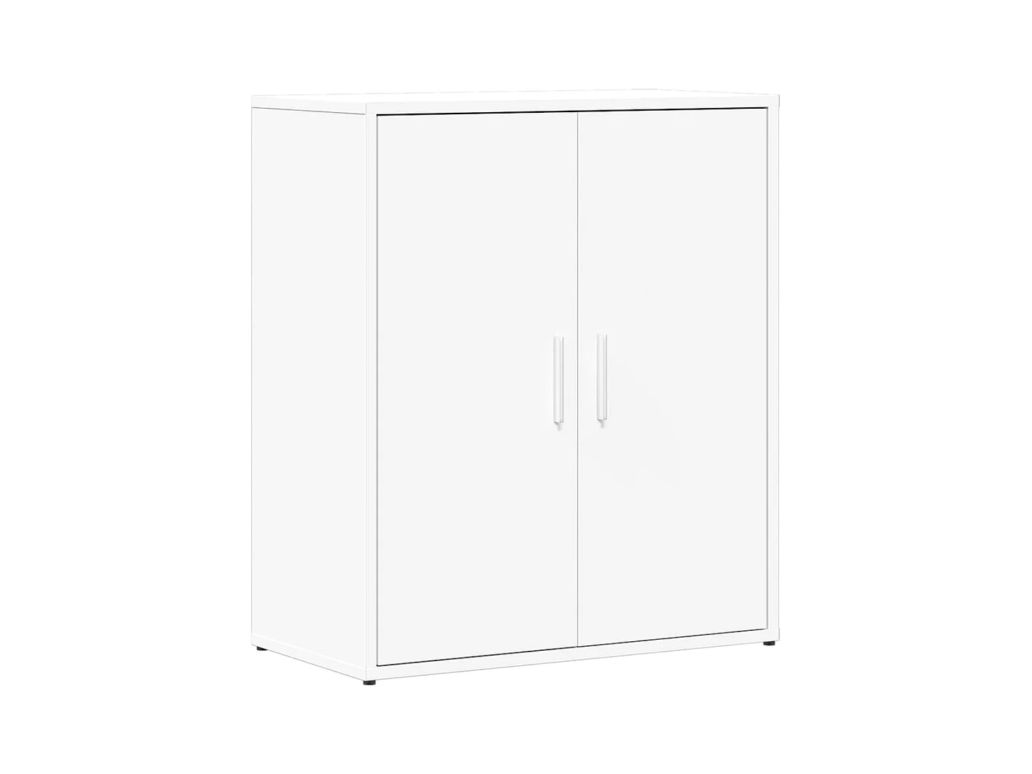 Buffet blanc 60x31x70 cm bois d'ingénierie